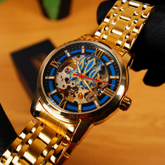 Наручний годинник Awarder 025 Sharp Gold Blue