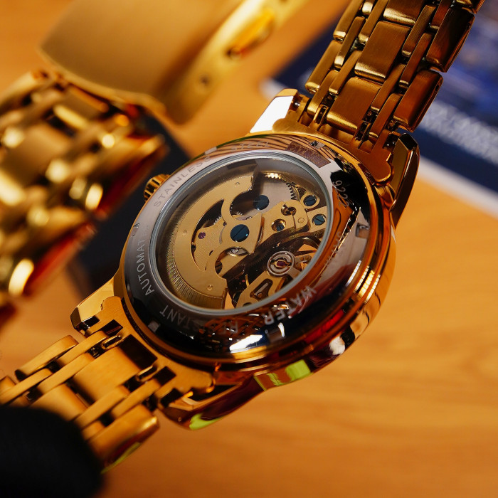 Наручний годинник Awarder 025 Sharp Gold Blue