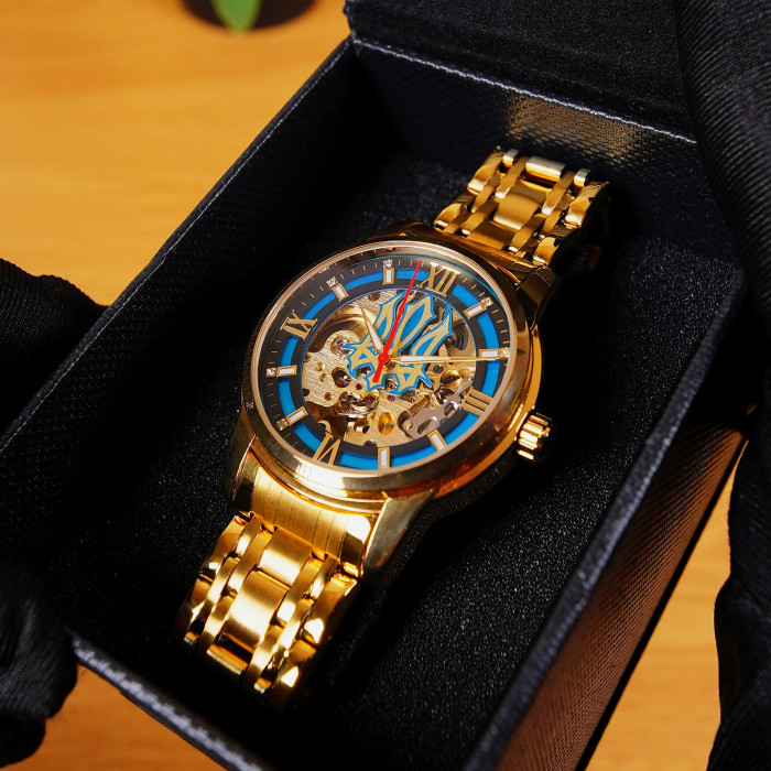 Наручний годинник Awarder 025 Sharp Gold Blue
