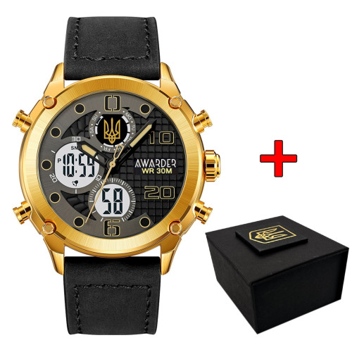 Наручные часы Awarder 017GDBK Тризуб золото Gold-Black