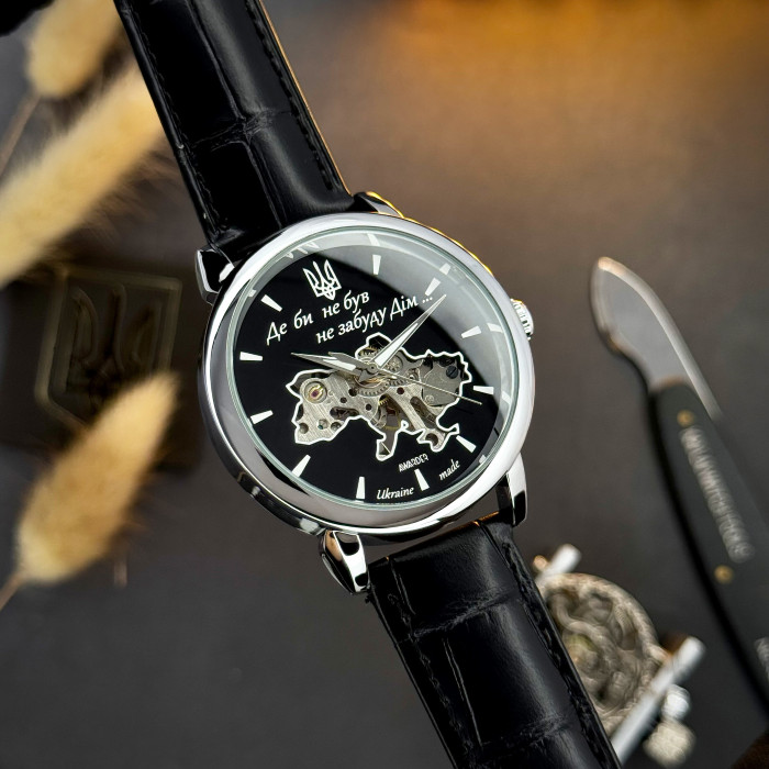 Наручный часы Awarder 022SIBK Механические Где бы ни был Silver-Black