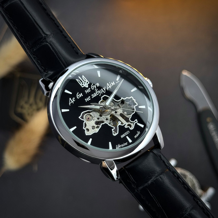 Наручный часы Awarder 022SIBK Механические Где бы ни был Silver-Black