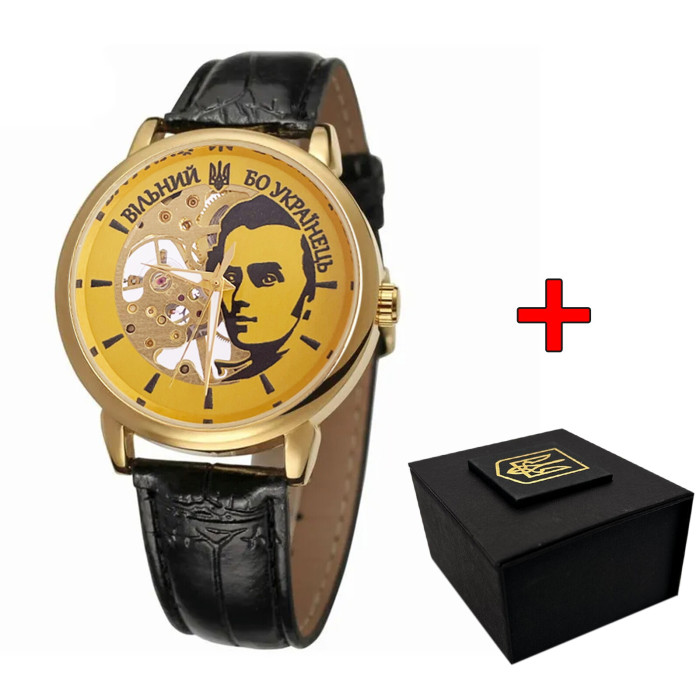 Наручний годинник Awarder 022 Gold-Black Mechanic Вільний бо Українець
