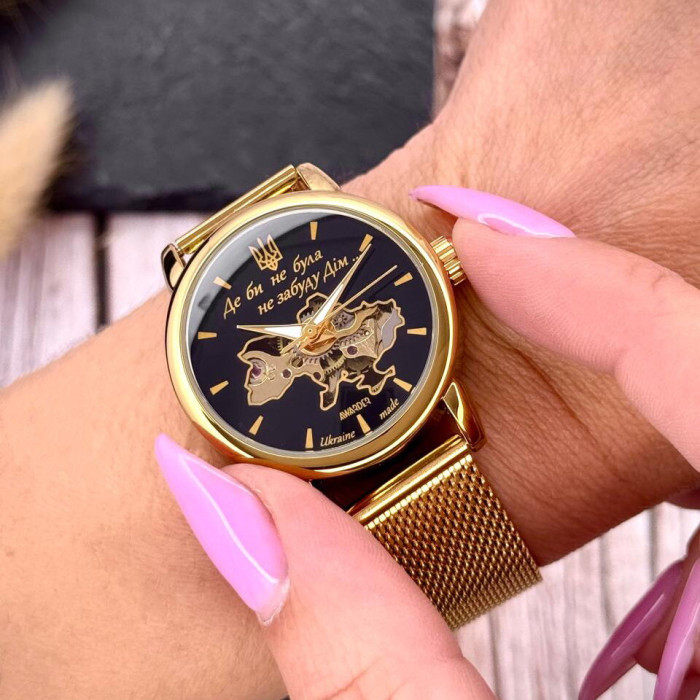 Наручний годинник Awarder 028L Gold-Black Де би не була