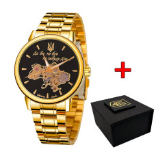 Наручний годинник Awarder 022 Gold-Black Mechanic Metall Не Забуду Дім