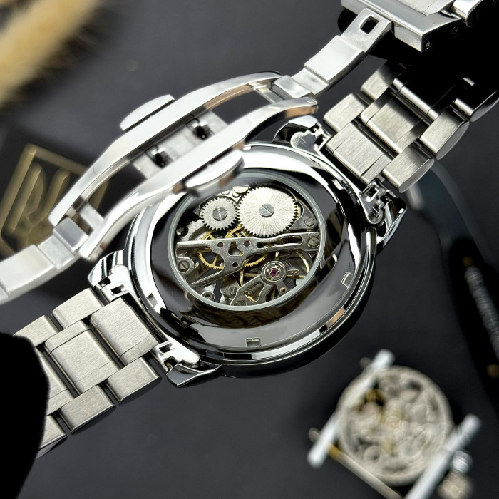 Наручний годинник Awarder 022 Silver-White Mechanic Metall Не Забуду Дім