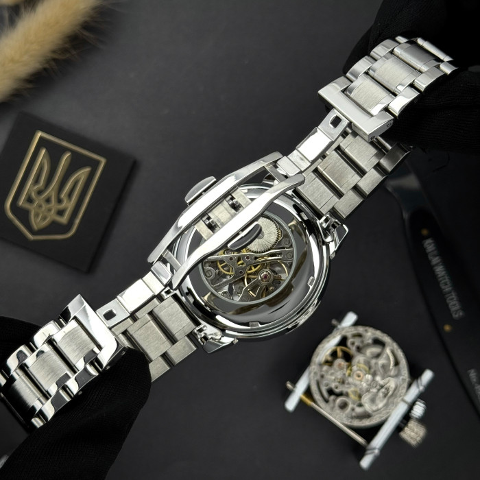 Наручний годинник Awarder 022 Silver-White Mechanic Metall Не Забуду Дім