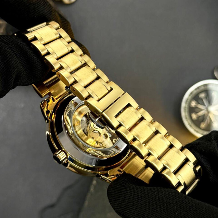 Наручний годинник Awarder 022-3D Не Забуду Дім Gold-Black Steel