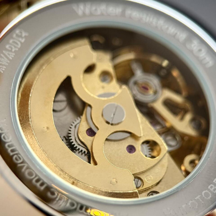 Наручний годинник Awarder 022-3D Не Забуду Дім Gold-Black Steel