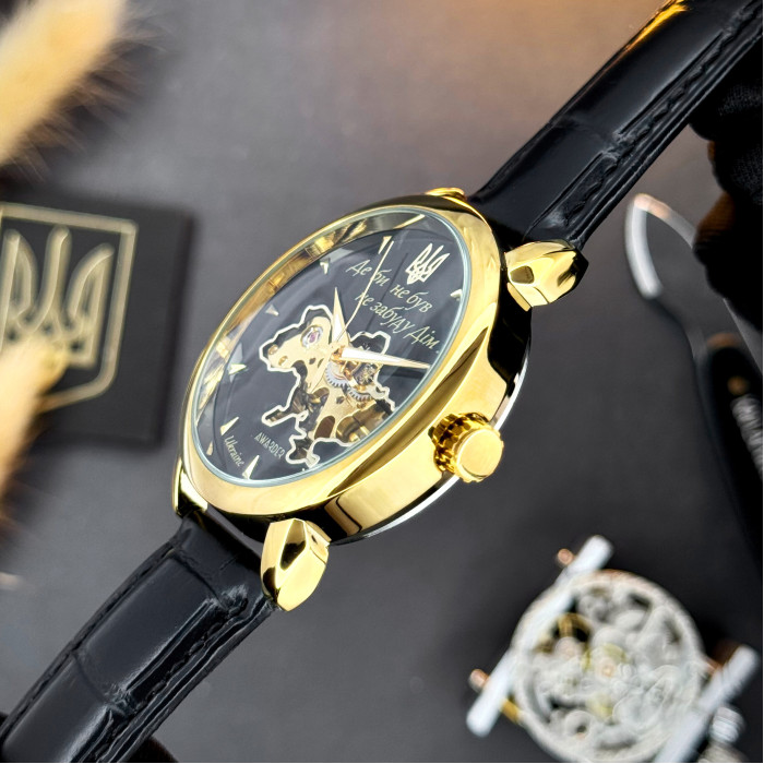 Наручний годинник Awarder 022-3D Не Забуду Дім Gold-Black