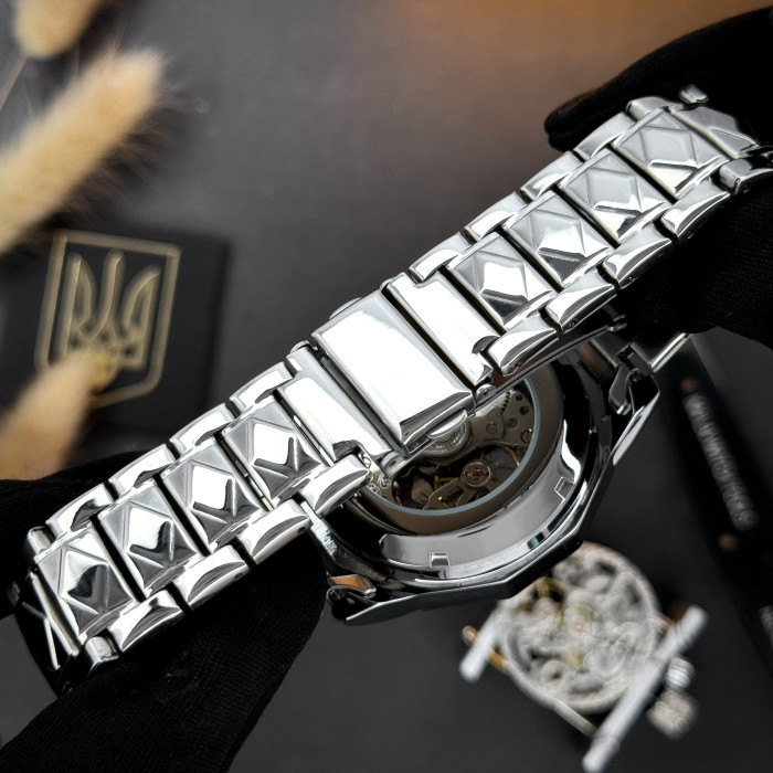 Наручний годинник Awarder 024SI Тризуб срібло Silver