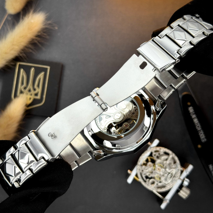 Наручний годинник Awarder 024SI Тризуб срібло Silver