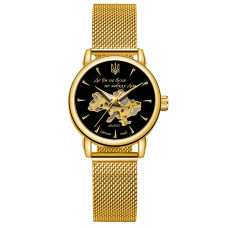 Наручний годинник Awarder 028-3D Де би не була Gold-Black