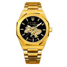 Наручний годинник Awarder 026-3D Де би не був Gold-Black
