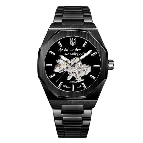 Наручный часы Awarder 026-3D Где бы ни был Black-Silver