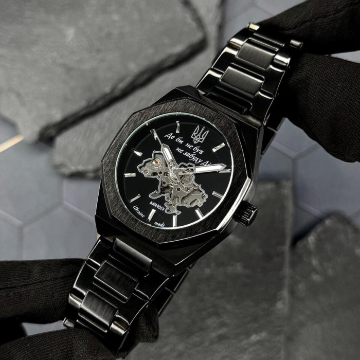 Наручний годинник Awarder 026-3D Де би не був Black-Silver