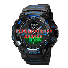 Наручний годинник Awarder 001 Black-Blue Індивідуальний дизайн
