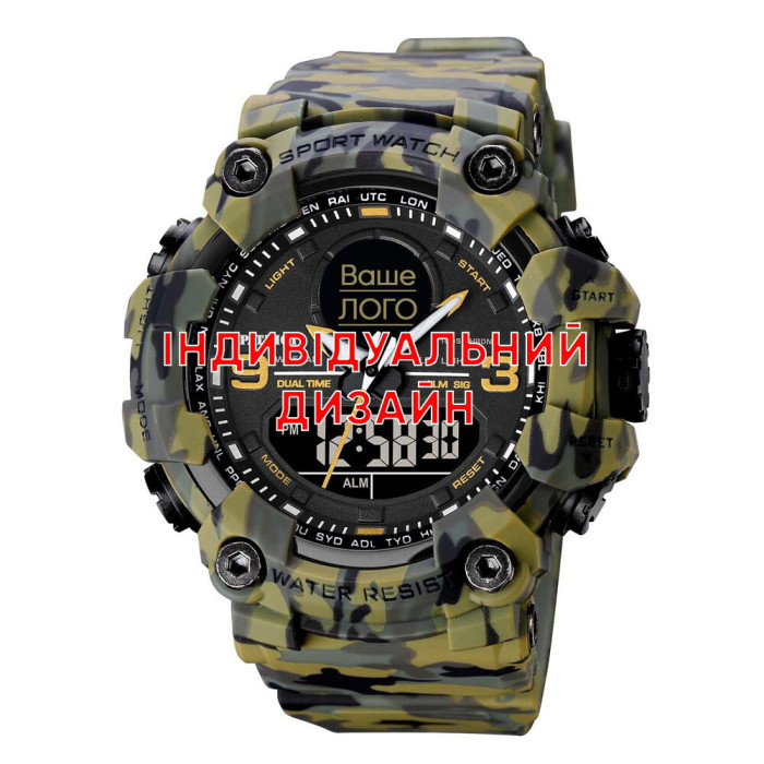 Наручний годинник Awarder 001 Camo Green Індивідуальний дизайн