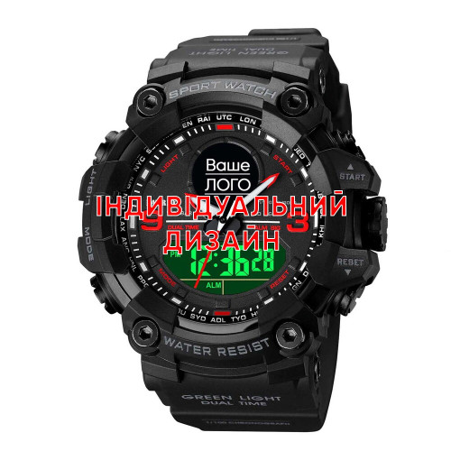 Наручний годинник Awarder 001 Black-Red Індивідуальний дизайн