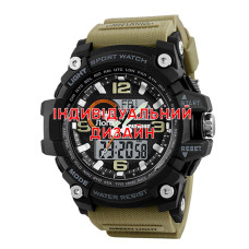 Наручний годинник Awarder 012 Black-Khaki Індивідуальний дизайн