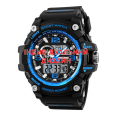 Наручний годинник Awarder 012 Black-Blue Індивідуальний дизайн