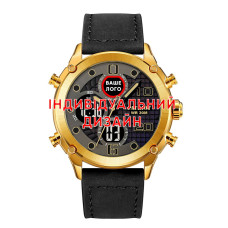 Наручний годинник Awarder 017 Gold-Black Індивідуальний дизайн