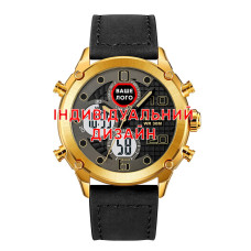 Наручний годинник Awarder 017 Gold-White Індивідуальний дизайн