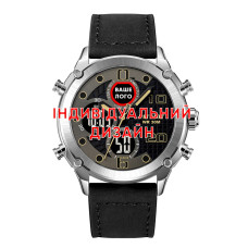 Наручний годинник Awarder 017 Silver-Black Індивідуальний дизайн