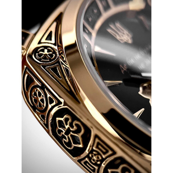 Наручний годинник Awarder 021-3D Де би не була Gold-Black-Black Leather