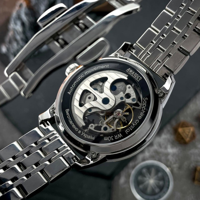 Awarder 043 Де би не був Silver-Black Steel Automatic