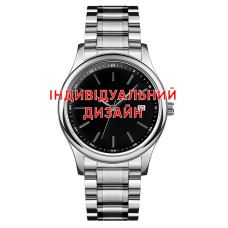 Наручний годинник Awarder 023 Silver-Black Steel Індивідуальний дизайн