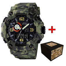 Наручний годинник Awarder 002  Поліція Camo Green