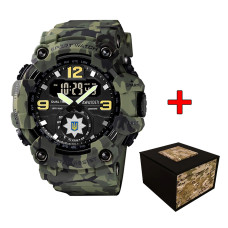 Наручний годинник Awarder 004 Поліція Camo Green