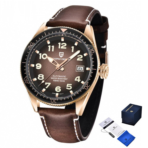 Наручний годинник Pagani Design PD-1649 Rose Gold-Brown