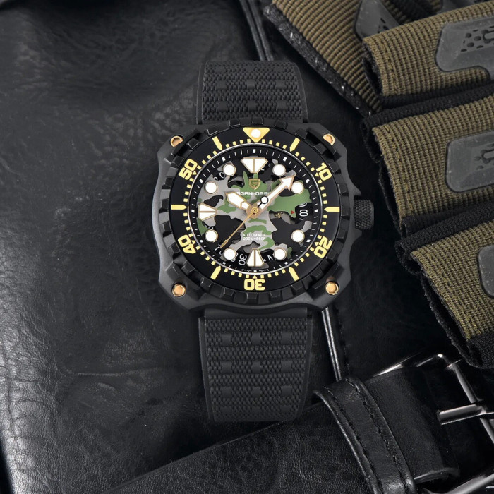 Наручний годинник Pagani Design YN009 Black-Camo