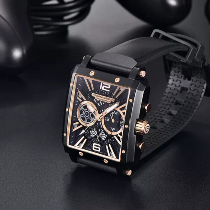 Наручний годинник Pagani Design PD-1725 Black-Black