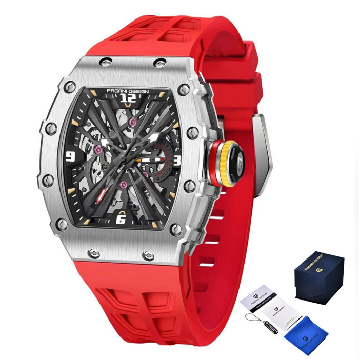 Наручний годинник Pagani Design PD-1738 Silver-Red