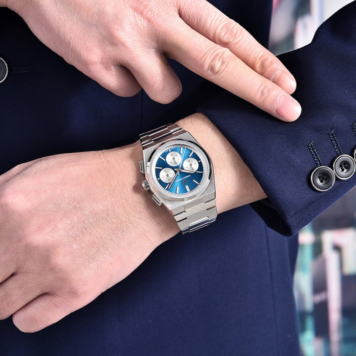Наручний годинник Pagani Design PD-1761 Silver-Blue