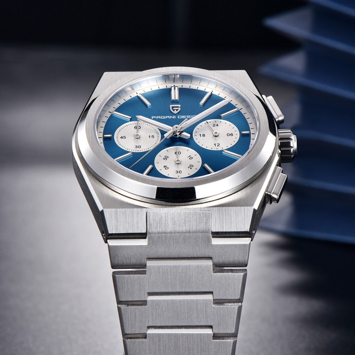 Наручний годинник Pagani Design PD-1761 Silver-Blue