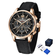Наручний годинник Pagani Design YS008 Rose Gold-Brown