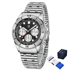 Наручний годинник Pagani Design PD-1705-1 Silver-Black Steel