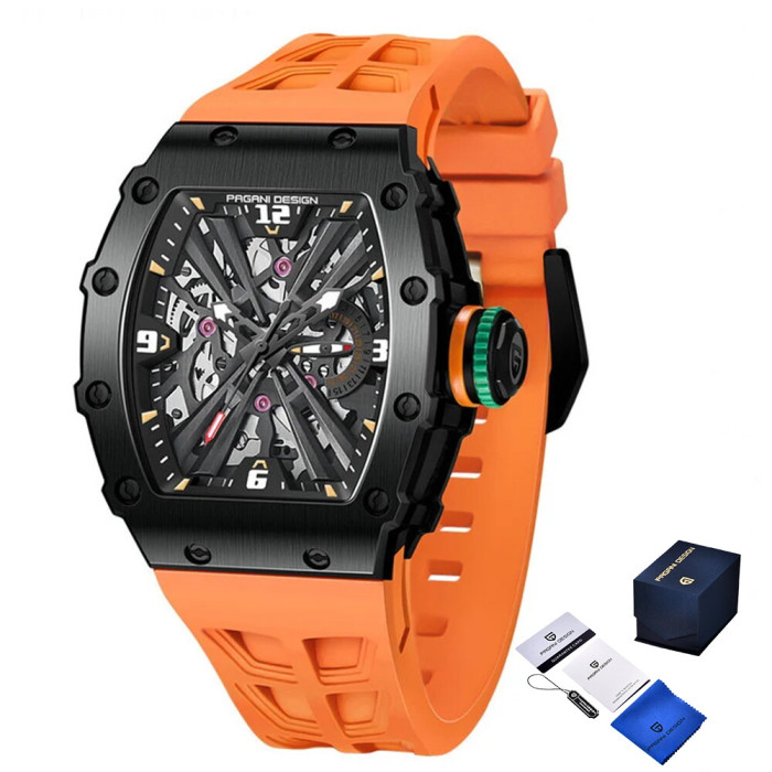 Наручний годинник Pagani Design PD-1738 Black-Orange