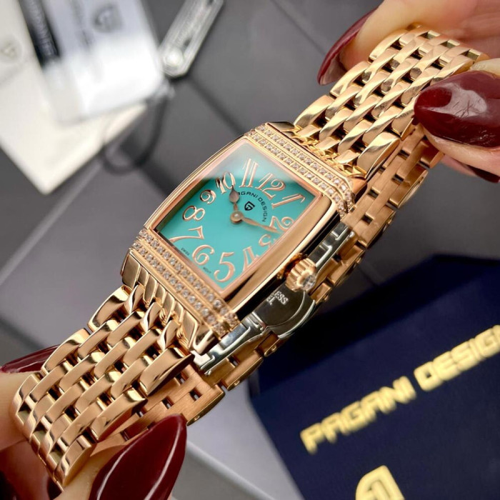 Наручний годинник Pagani Design PD-1737 RoseGold-Blue