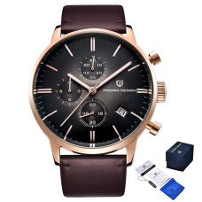 Наручний годинник Pagani Design PD-2720 Gold-Black-Brown