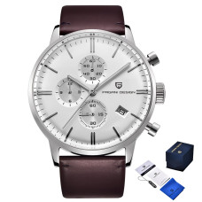 Наручний годинник Pagani Design PD-2720 Silver-White--Brown