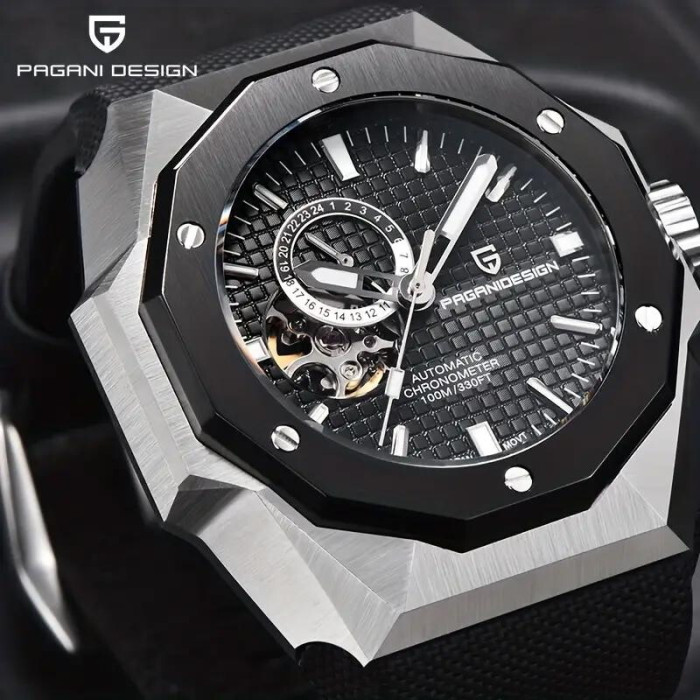 Наручний годинник Pagani Design PD-YS010 Silver-Black-Black