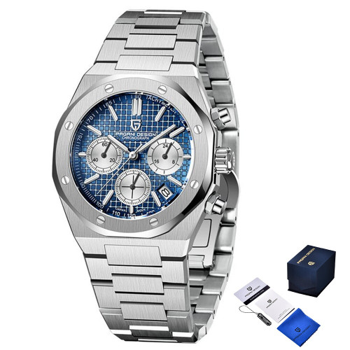 Наручний годинник Pagani Design PD-1707 Silver-Blue