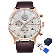 Наручний годинник Pagani Design PD-2720 Gold-White-Brown