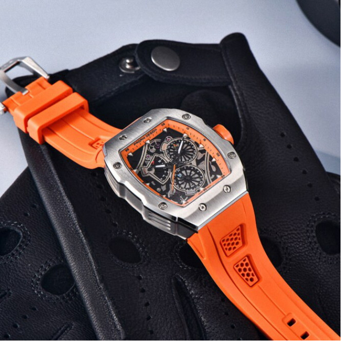 Наручний годинник Pagani Design PD-YS012 Silver-Orange