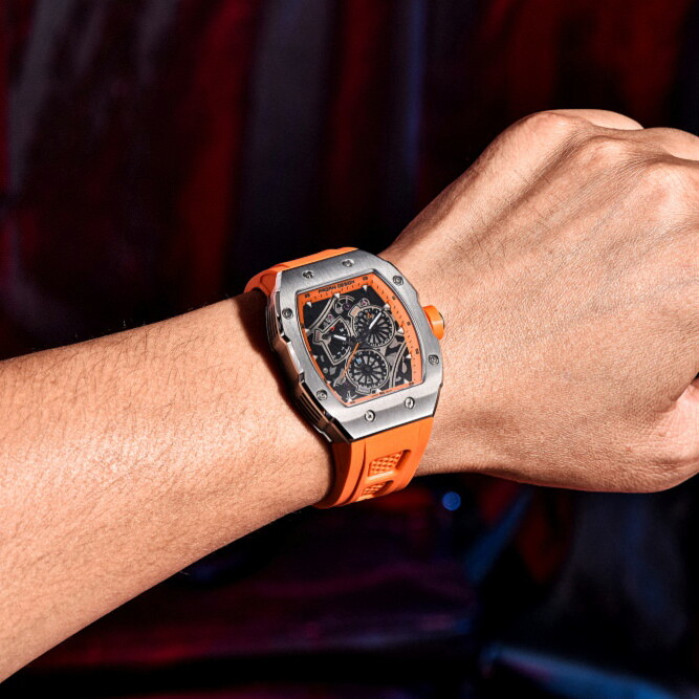 Наручний годинник Pagani Design PD-YS012 Silver-Orange